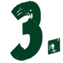 Large green number '3' with a smaller green number '1' on a white background