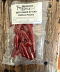Packaged Beef Sticks Ends and Pieces from Mershon Cattle