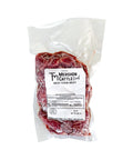 Package of Mershon Cattle beef stew meat on a white background