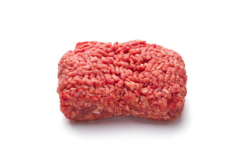 Ground Beef on a white background